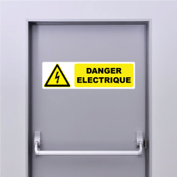 Sticker Panneau Danger électrique