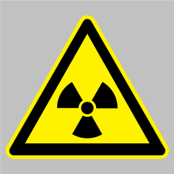 Autocollant Danger Radioactif