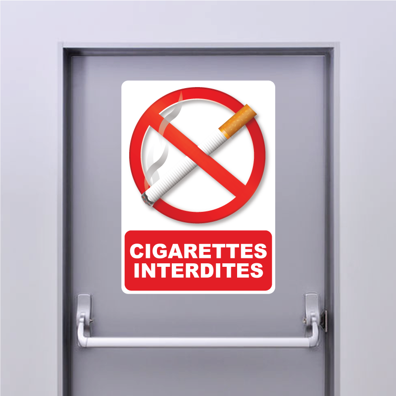 Sticker Panneau Cigarettes interdites